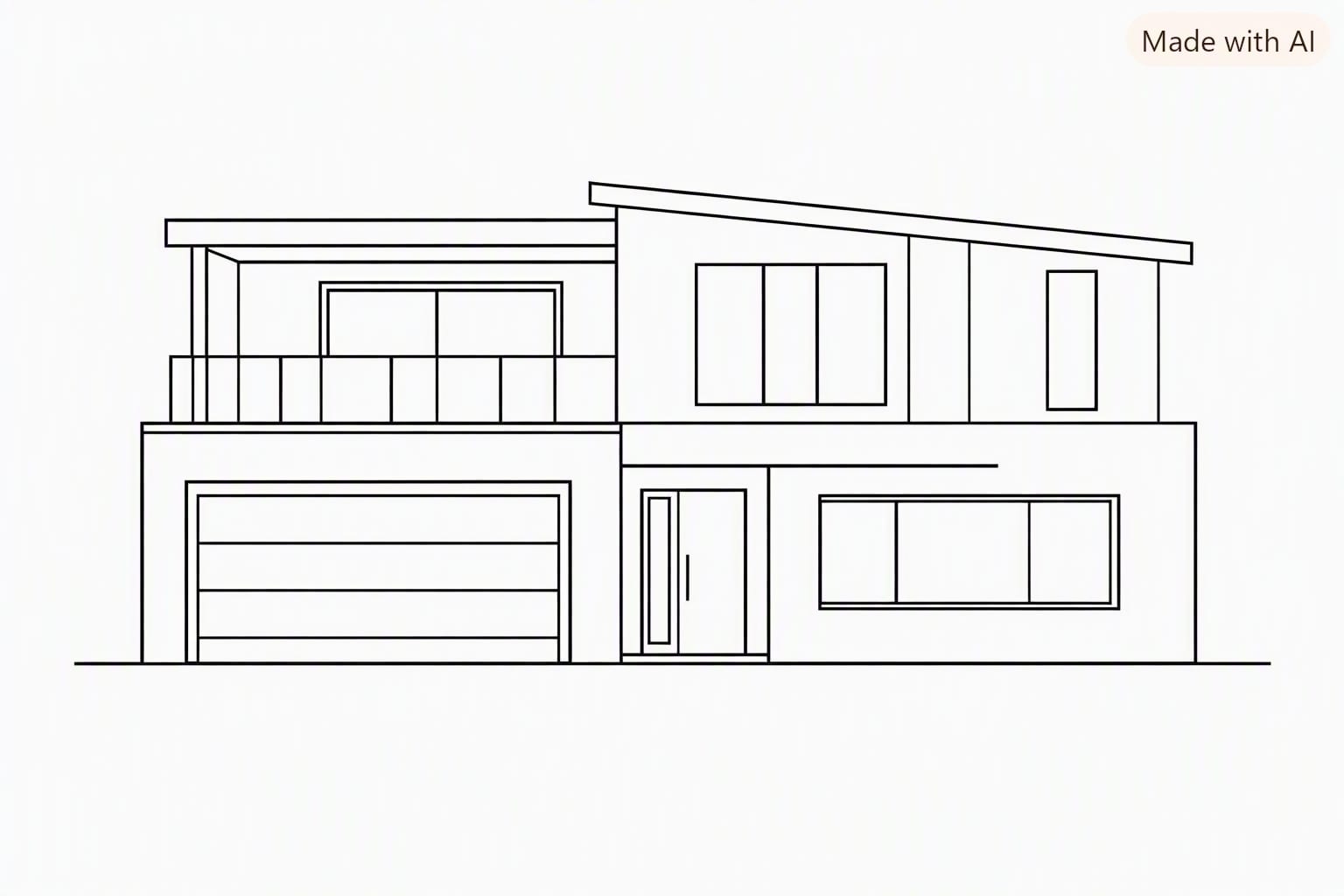Elevation Sketch to Render — original working drawing