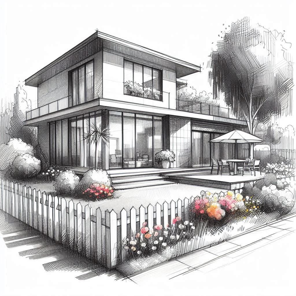 Concept Drawings 3D Elevation Image Sketch